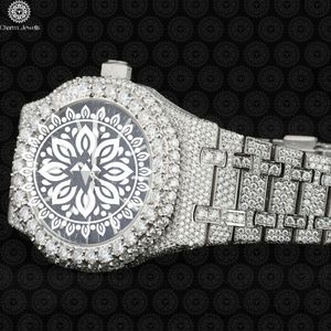 Charm Jewellis Luxury Women's <b>Diamond</b> Encrusted Tonneau <b>Watch</b> Stainless Steel Analog Quartz Folding Clasp 36mm - Product Image 3