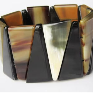 ทำจากกุญแจมือรูปเขาควายธรรมชาติกำไลและกำไลที่ทำจากฮอร์นควายแท้มีให้เลือกหลายแบบ - Product Image 6