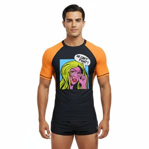 Rashguard professionnel MMA Karaté à manches courtes, haut d'entraînement compressif, extensible et ajusté, en Spandex et Polyester 200 GSM, durable - Product Image 5