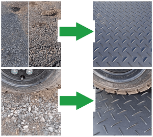 HDPE Ground Protection <b>Floor</b> Mat Heavy Duty <b>Temporary</b> Construction Site Trackway Panel - Product Image 2