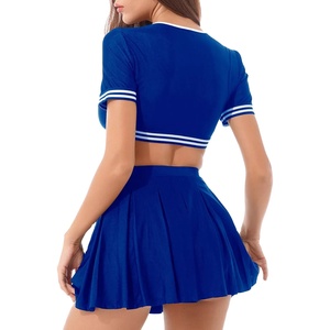 Personnalisé Vente en gros Hot Sexy School All Star Danc Strass Filles Jeunes pour enfants Uniformes de Cheer vierge Tenues de déguisement de Cheerleading - Product Image 4