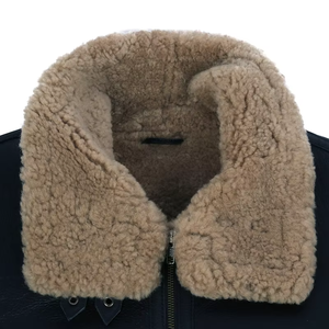 High Quality Mens Cow <b>Leather</b> <b>Jacket</b> Custom Fur Lining 100 Percent <b>Real</b> <b>Leather</b> <b>Jacket</b> - Product Image 2