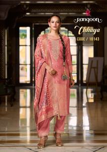 Neeta Ceation Pure Soie Masleen Resham Brodé Salwar Kameez Indien Pakistanais Partie Porter Collection Diwali Mariages Rapide - Product Image 5