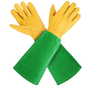 Top Garde renforcé cuir de vachette Grain fendu cuir gants de soudage TIG Protection industrielle des mains gants de barbecue ignifuges - Product Image 3