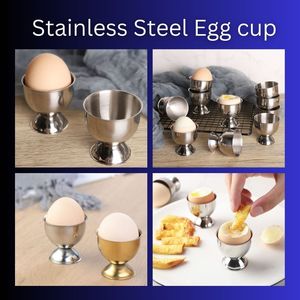 Vente de quantité lourde plateau à oeufs pour oeufs durs support Gadgets de cuisine boire verre à liqueur en acier inoxydable porte-oeufs tasse - Product Image 2