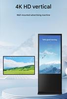 Écran d'affichage LED de haute qualité, écran numérique portable ultra fin pour publicité vidéo en intérieur, écran miroir couleur pleine