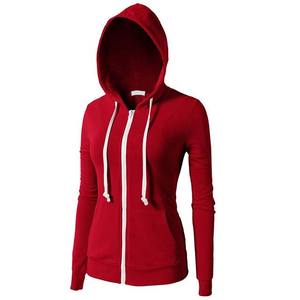 Sudadera con Capucha y Cierre de Cuello Alto para Mujer, Talla Grande, Manga Larga, Logotipo Personalizado, Transpirable, Estilo Urbano - Product Image 4