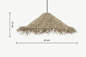 Pantalla de Lámpara de Paja Marina, Pantalla de Bambú, Pantalla con Flecos, Lámpara de Techo DIY de Vietnam - Product Image 4