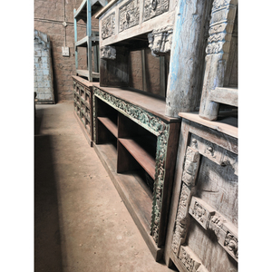 Mueble de Almacenamiento Moderno para Sala de Estar, de Madera Maciza de Mango, con Ruedas, Multiusos, Ecológico, Diseño Plegable, Resistente al Agua, Fácil de Usar - Product Image 4