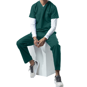 Uniformes médicos de lujo para hombre, uniformes de enfermería para trabajadores, conjuntos de uniformes para correr, uniformes para hombre y mujer, exfoliante hospitalario - Product Image 3