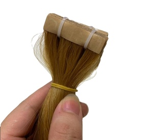 100% cheveux humains, cuticules alignées, bruts, vierges, vendeur, naturel, russe, européen, os, bande droite Blonde, Extension - Product Image 1