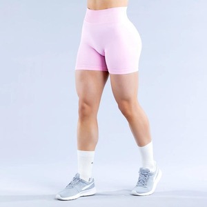 Pantalones cortos de Yoga de realce de cintura alta de color sólido cómodos y transpirables para mujer al por mayor - Product Image 6