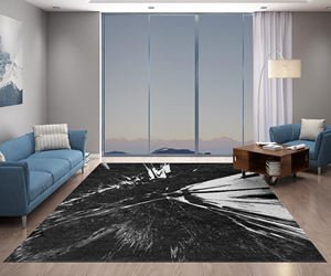 Alfombras de área de lana persa de estilo moderno, anudadas a mano, con patrón abstracto, de pelo medio, ecológicas, para sala de estar, bar y ejercicio - Product Image 1