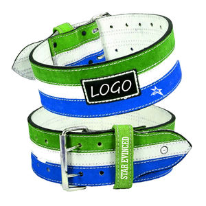 Cinturón de elevación de potencia estándar de competición, hebilla de doble punta de acero de 10mm de espesor, logotipo personalizado, correa de cuero para levantamiento de pesas, entrenamiento - Product Image 4