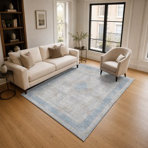 RUGS DEPOT LXDP-0026 Wholesale Grey Silver Contemporary Geometric Digital Printed Machine Washable Chenille Area Rug Non <b>Slip</b> - Product Image 2