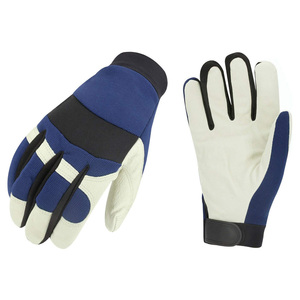 Venta caliente Unisex Heavy Duty Anti-Cut Safety Work Guantes de cuero hechos con antideslizante y función de pantalla táctil para la construcción - Product Image 1