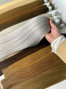 Extensions de cheveux en vrac Produit de vente chaud 2025 couleur gris argent 60cm naturel droit 100% cheveux vietnamiens de haute qualité - Product Image 5