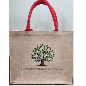 Sac de plage en jute de grande taille, écologique, personnalisé, conçu sur mesure, sac de shopping imprimé personnalisé, vente en gros - Product Image 2