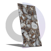 Carreaux de sol en porcelaine effet marbre, aspect galet, antidérapants, noir, 9 mm d'épaisseur, 600x1200 mm, qualité supérieure, finition brillante, pour salon moderne