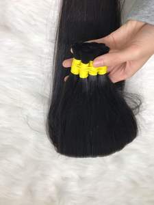 Extensiones de cabello humano vietnamita natural a granel de alta calidad para mujeres negras Máquina de estilo recto Trama doble Todos los colores - Product Image 2
