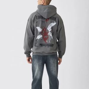 Servicio de OEM personalizado de gran tamaño pesado de algodón de los hombres de tela personalizada Premium logotipo personalizado con capucha al por mayor oferta tendencia 2024 calidad - Product Image 1