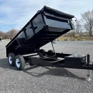 Chất lượng 8 tấn 4-Wheel thủy lực Dump Tipping Trailer cho xây dựng & nông nghiệp ngành công nghiệp trang trại sử dụng Trailer - Product Image 1