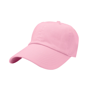 Haute qualité imperméable Baseball classique casquette de Baseball coton doux taille réglable rose clair 100% coton lavable réglable - Product Image 5
