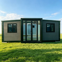 Maison conteneur préfabriquée moderne, portable, extensible et respirante, tout-en-un, pour bureau, entrepôt ou bâtiment commercial