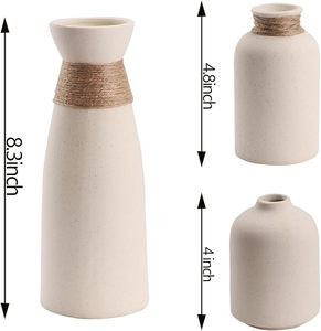 Jarrón Lanky hecho a mano de alta calidad Base blanca con diseño moderno Florero de mesa de cristal de nuevo estilo de moda - Product Image 2