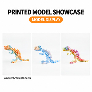 Filament d'imprimante 3D FDM PLA Soie Dégradé Arc-en-ciel 1kg 1.75mm Multicolore Lisse Brillant - Product Image 4