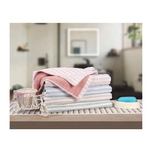 Jai Cotton Organic Cotton Embroidered Quick-Dry Floral <b>Pattern</b> Home Use Adult Bath <b>Towels</b> - Product Image 2