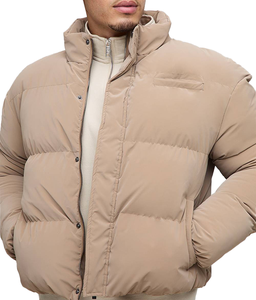 เสื้อโค้ทบุผ้านวมแบบสั้นสำหรับฤดูหนาว ปี 2026 ผลิตจากผ้าที่ยั่งยืน ออกแบบตามสั่ง สวมใส่สบาย ปกตั้ง ทรงยูนิเซ็กส์  เสื้อแจ็คเก็ตบุฟองน้ำแบบสั่งทำ - Product Image 2