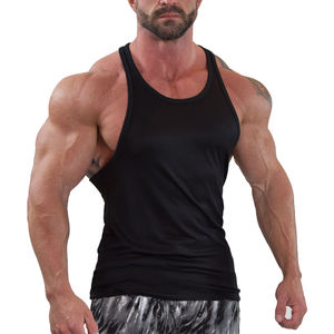 Quick Dry Embroidery Printed Logo Custom Gym <b>Vest</b> Fitness Sleeveless Shirt Blank <b>Bodybuilding</b> Breathable Tank Top Men's - Product Image 5