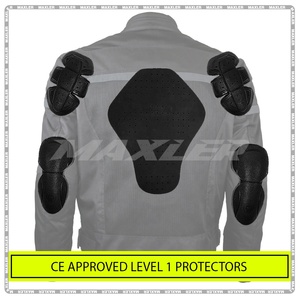 Men's <b>Lightweight</b> <b>Summer</b> Motorbike <b>Jacket</b> CE Approved Breathable Mesh Panels Detachable Waterproof Lining Stand Collar Pattern - Product Image 4