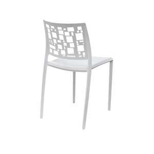 Chaise en polypropylène blanche modèle CUBICARA 858 de conception moderne Ws pour la cuisine et la restauration - Product Image 4