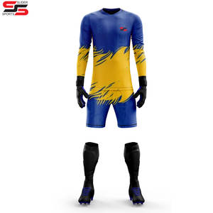 Vente en gros d'uniforme de gardien de but de football imprimé par sublimation personnalisé uniforme d'équipe de football scolaire à séchage rapide vêtements de football - Product Image 1