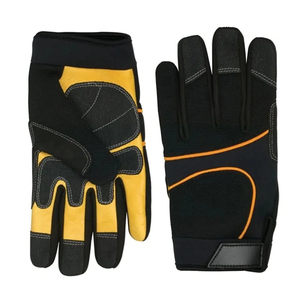 Guantes mecánicos de cuero sintético para hombre, guantes de seguridad para protección de manos, guantes mecánicos industriales de tendencia superior, superventas - Product Image 1
