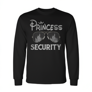 Maglietta a maniche lunghe da principessa con protezione di sicurezza per feste di compleanno in famiglia, parte della nostra collezione promozionale di magliette - Product Image 2