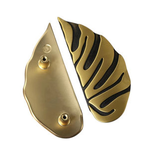 Perillas de puerta de Metal de hoja hecha a mano de lujo para decoración de puertas interiores y exteriores artículos de Hardware de muebles de lujo perillas para oficina en casa - Product Image 1