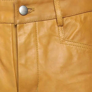 Pantalones de Cuero de Peso Medio Hechos a Medida con Logotipo Personalizado, Estilo Urbano, Alta Calidad, Precio al por Mayor - Product Image 6