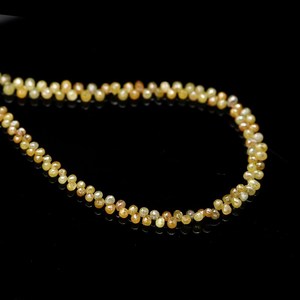 Diamants naturels jaunes en forme de goutte d'eau, 2,5-3,8 mm, en vrac, pour la fabrication de bijoux - Product Image 2