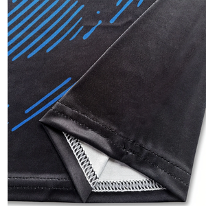 RON Top de manga larga de compresión de rendimiento para hombre, transpirable, elástico, mezcla de poliéster y LICRA, estampado de patrón geométrico de secado rápido - Product Image 4