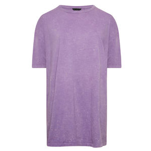 Camisetas de lavado ácido de gran tamaño para mujer, Manga corta completa personalizada, hombro caído, ropa de calle de Hip Hop ecológica para el verano - Product Image 6