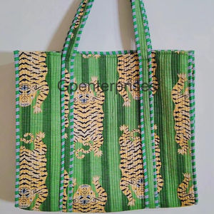 Mode numérique imprimé motif Animal coton sac fourre-tout pour dames léger Durable réutilisable écologique usage décontracté - Product Image 1