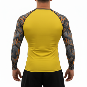 Chemise de compression à manches longues pour hommes Jiu Jitsu Kimono Rashguard Set MMA BJJ No Gi Training Wear Quick Dry Tight Fit Top Tank Tops - Product Image 6