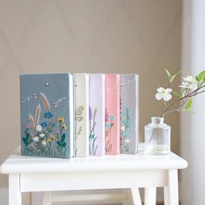 Sổ tay vải lanh bìa cứng thêu hoa tinh xảo LABON, nhật ký sáng tạo, nguồn cảm hứng nghệ thuật, quà tặng độc đáo - Product Image 2