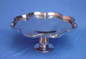 Birthday Party Tabletop Decorating Cake Stand Shiny Polished Cake Stand Multi-Functional Cake Server Bowl Cake Stand - Product Image 6