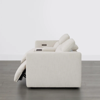 Canapé inclinable moderne de luxe Canapé sectionnel Mobilier de salon en tissu personnalisable avec cadre en métal