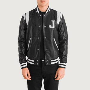 Vente en gros de vestes universitaires coupe-vent unisexes à la mode personnalisées veste de baseball décontractée Streetwear en polyester pour hommes - Product Image 6