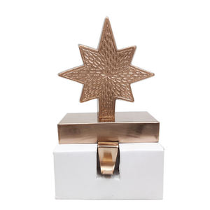 Soporte decorativo de aluminio y hierro para decoración de festividades y Navidad, Color dorado - Product Image 4